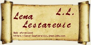 Lena Leštarević vizit kartica